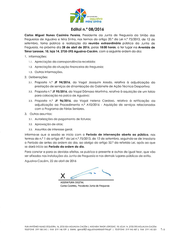 Edital n.º 08/2016 Edital n.º 08/2016