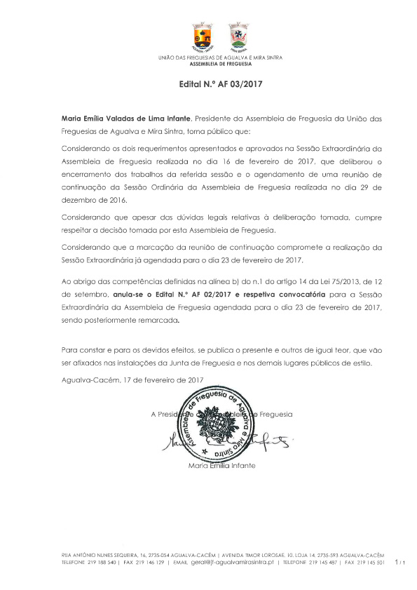 Edital Nº. AF 03/2017