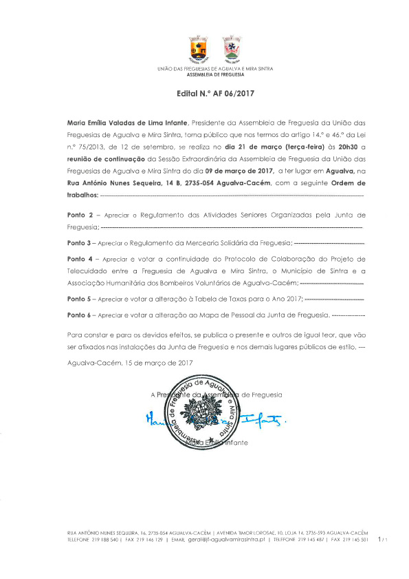 Edital N.º AF 06/2017