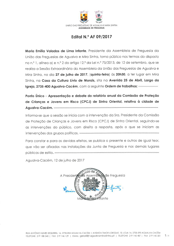 Edital N.º AF 09/2017