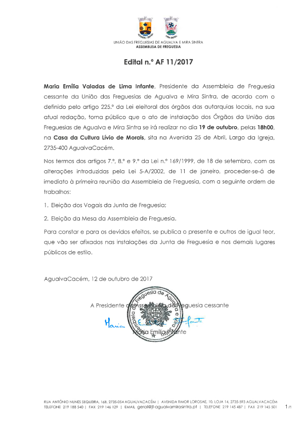 Edital N.º AF 11/2017