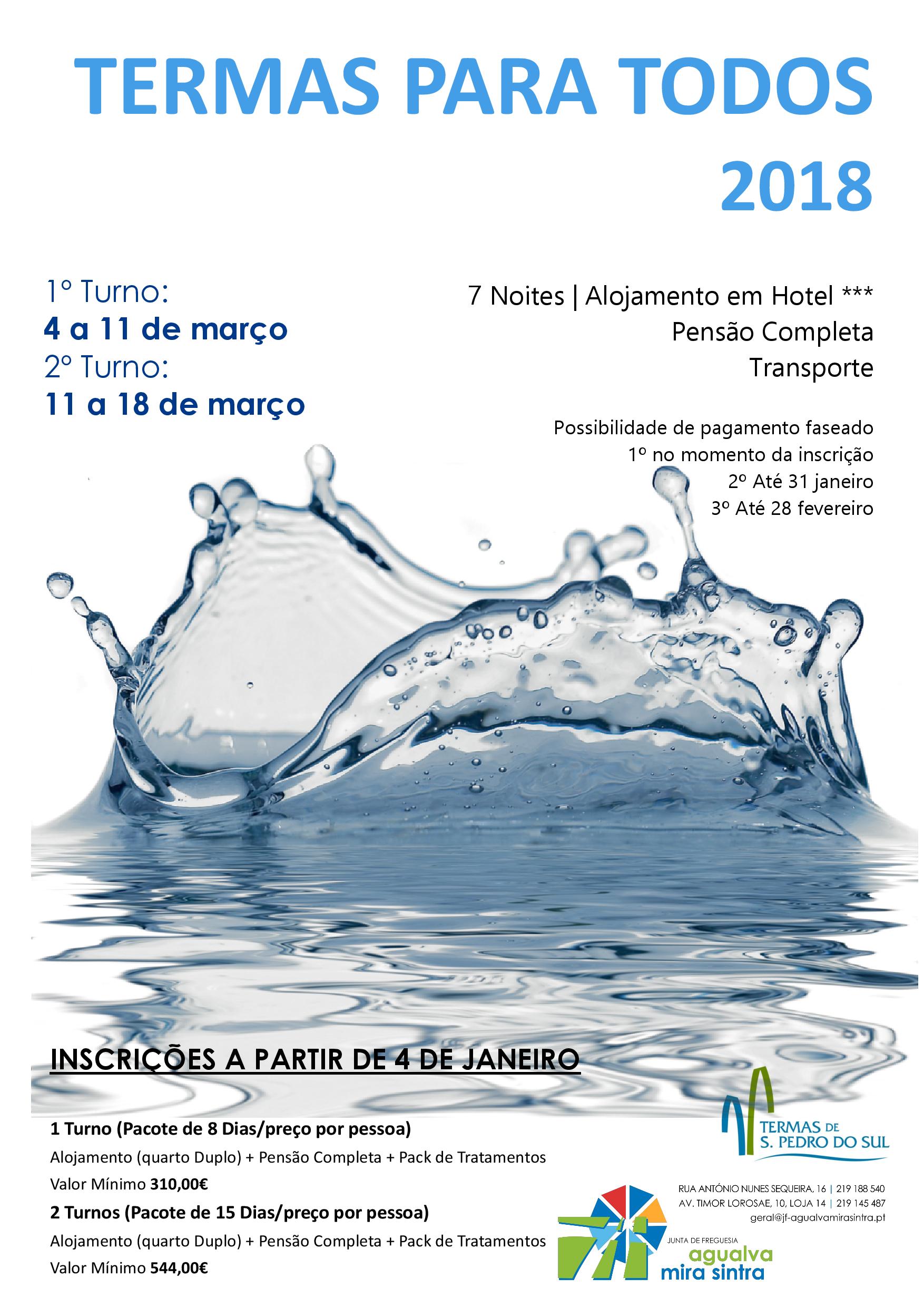 Termas para todos - Março 2018