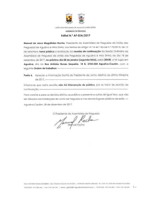 Edital n.º AF 02A/2017