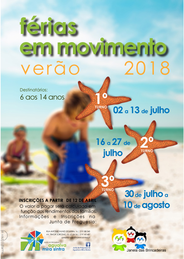Colónias de Verão 2018 | Abertura das inscrições