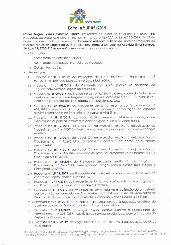 Edital n.º JF 02/2019