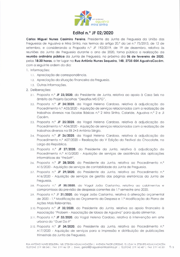 Edital n.º JF 02/2020