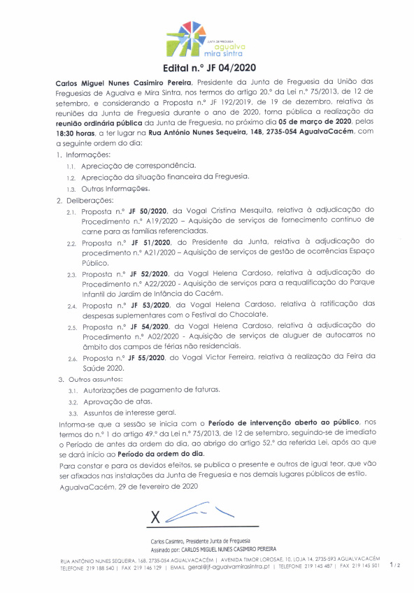 Edital n.º JF 04/2020