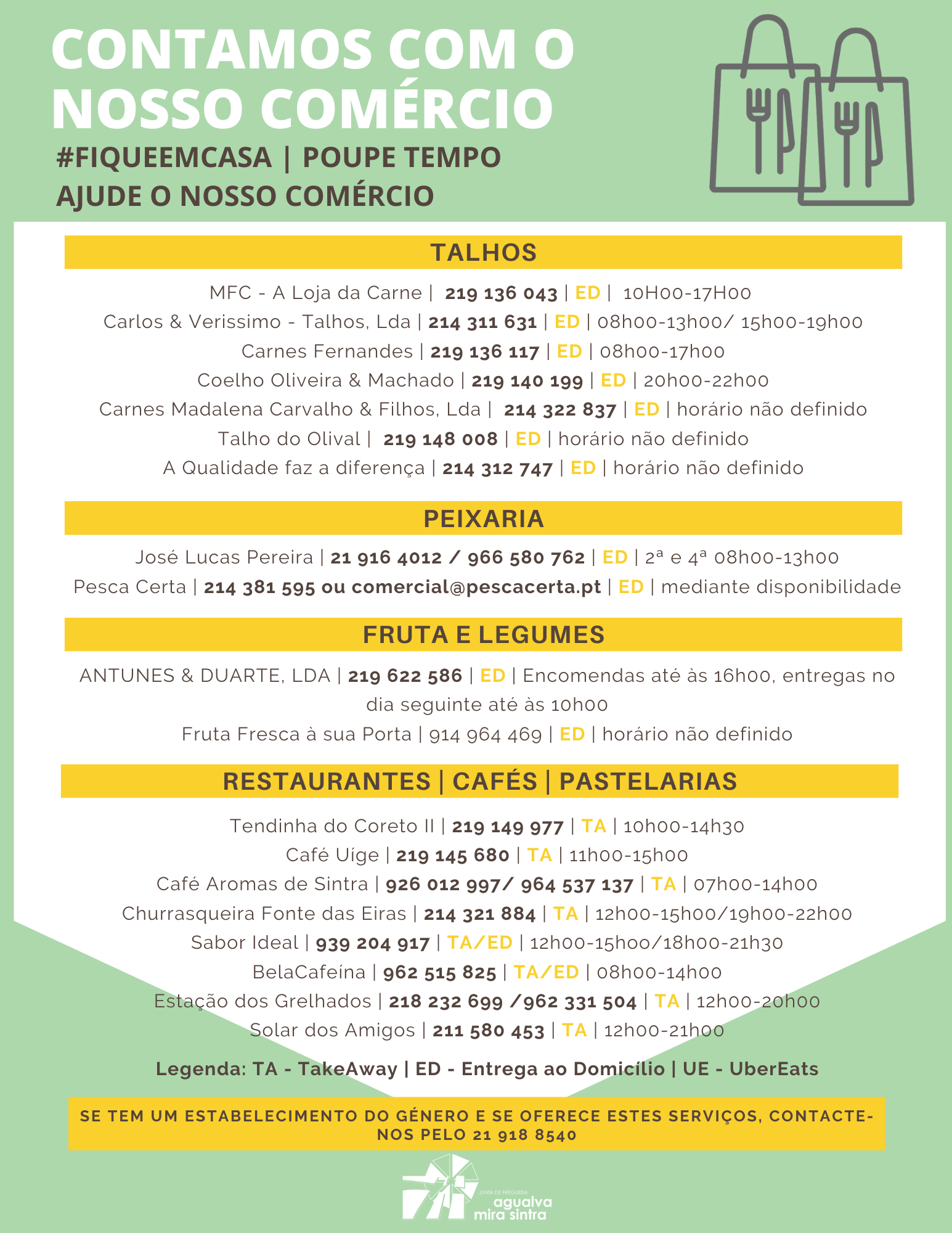 Contamos com o nosso Comércio Contamos com o nosso Comércio