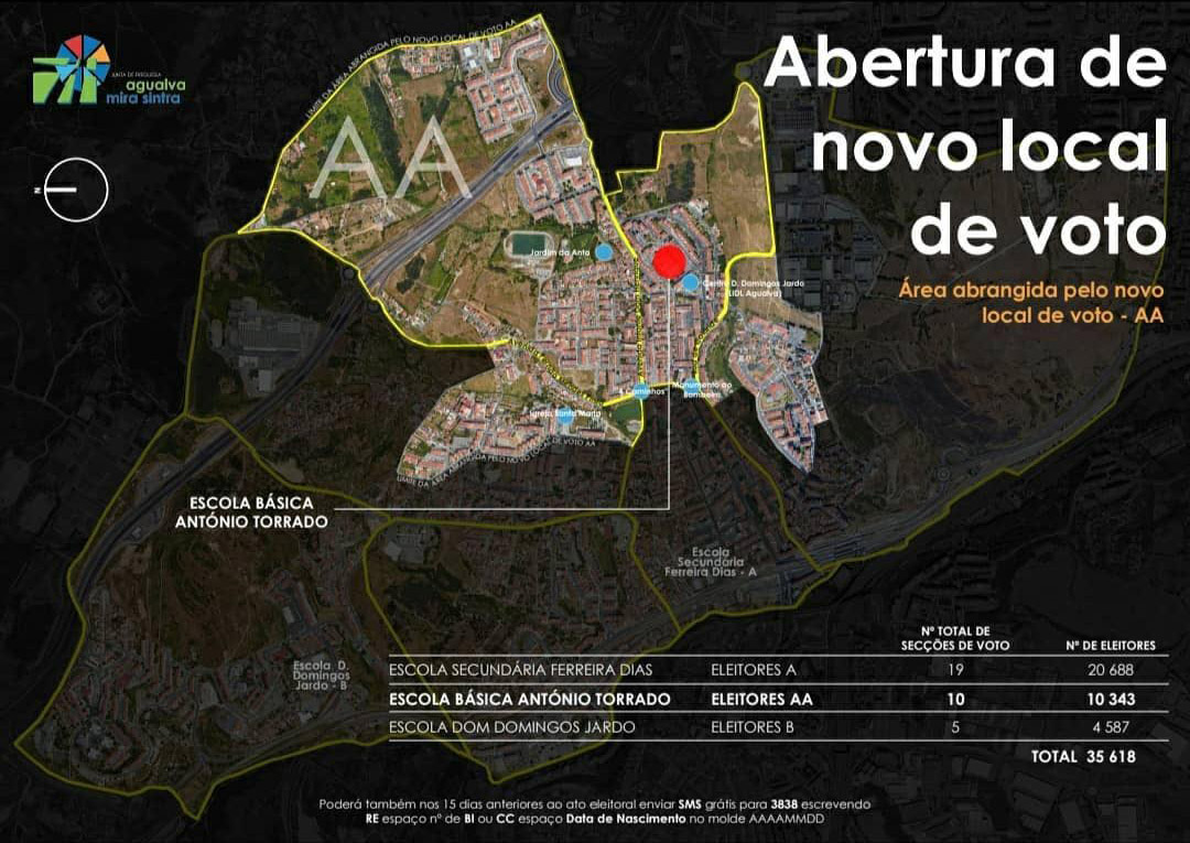 Locais de voto - Eleições Presidenciais 2021 Locais de voto - Eleições Presidenciais 2021