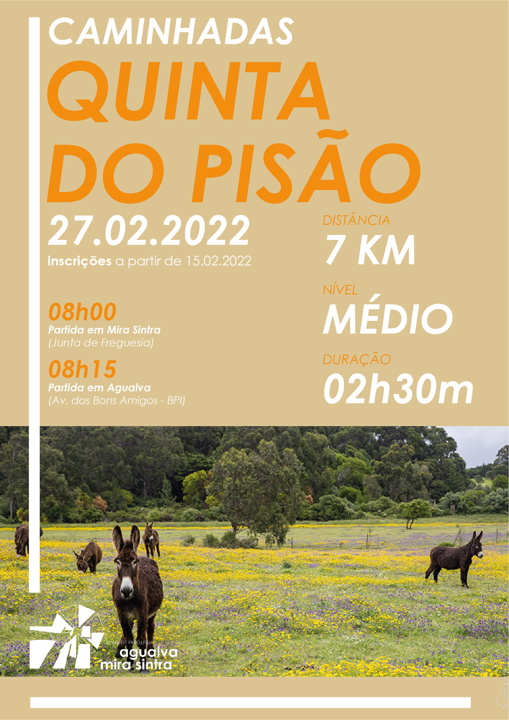 Caminhada fevereiro 2022 - Quinta do Pisão Caminhada fevereiro 2022 - Quinta do Pisão