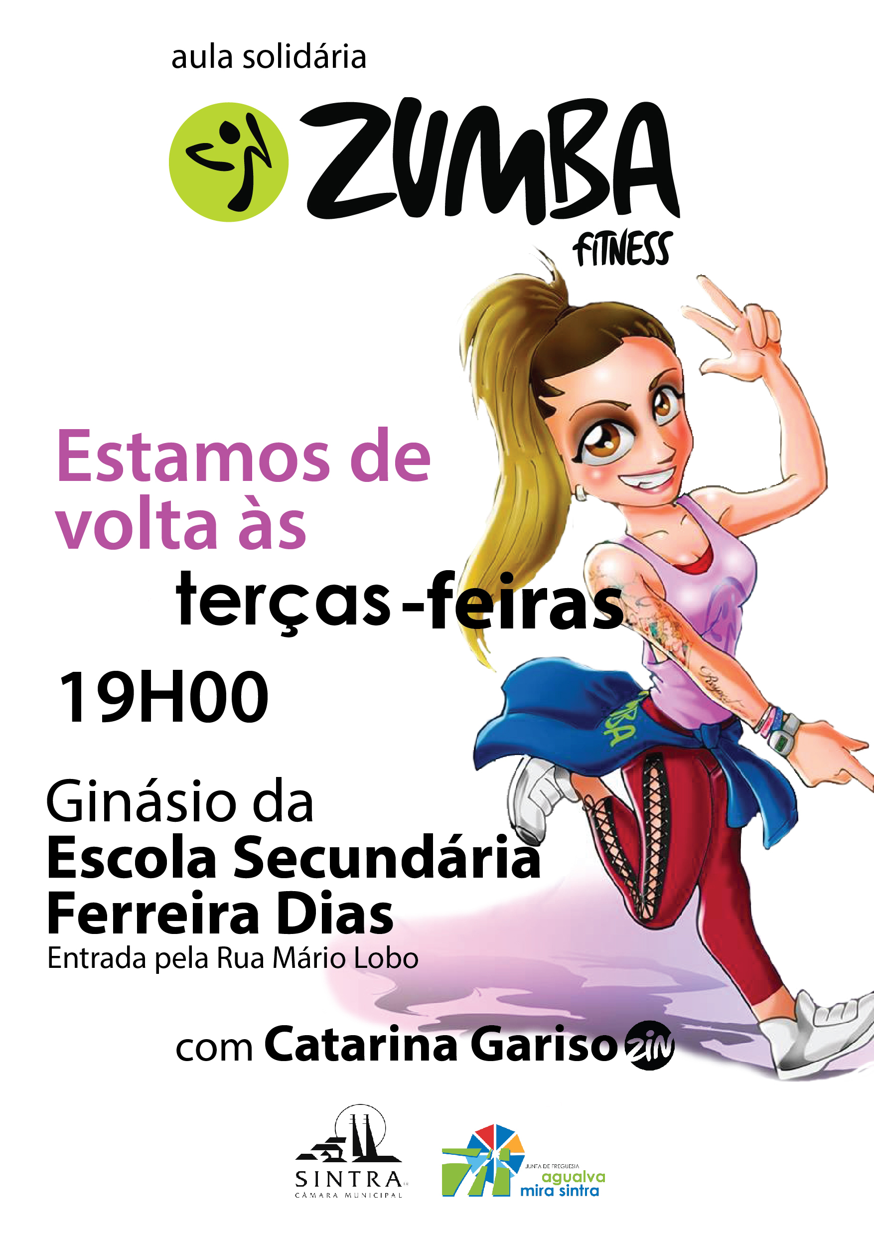 Aula de Zumba - Escola Secundária Ferreira Dias Aula de Zumba - Escola Secundária Ferreira Dias