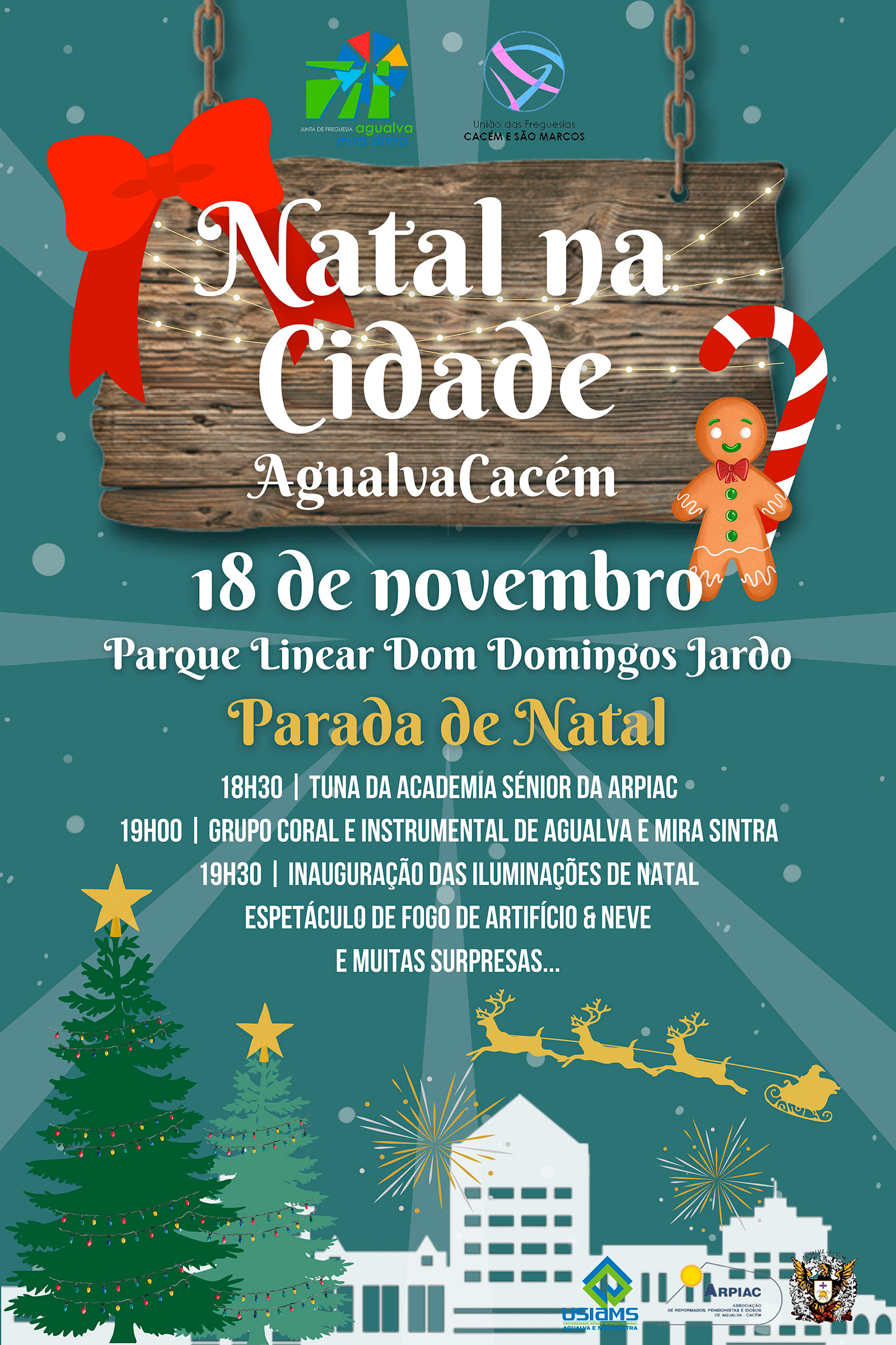 Inauguração das iluminações de Natal