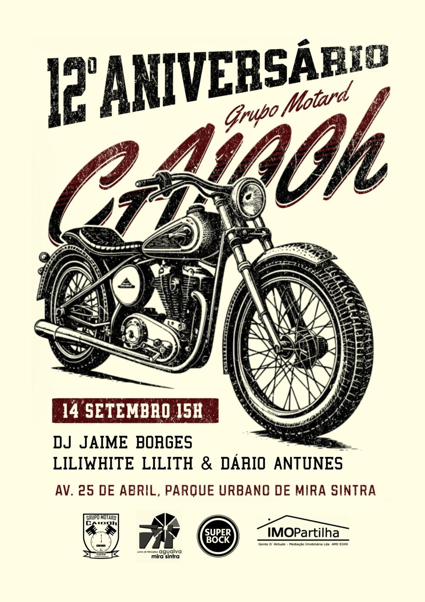 12º Aniversário grupo motard CA100H 12º Aniversário grupo motard CA100H