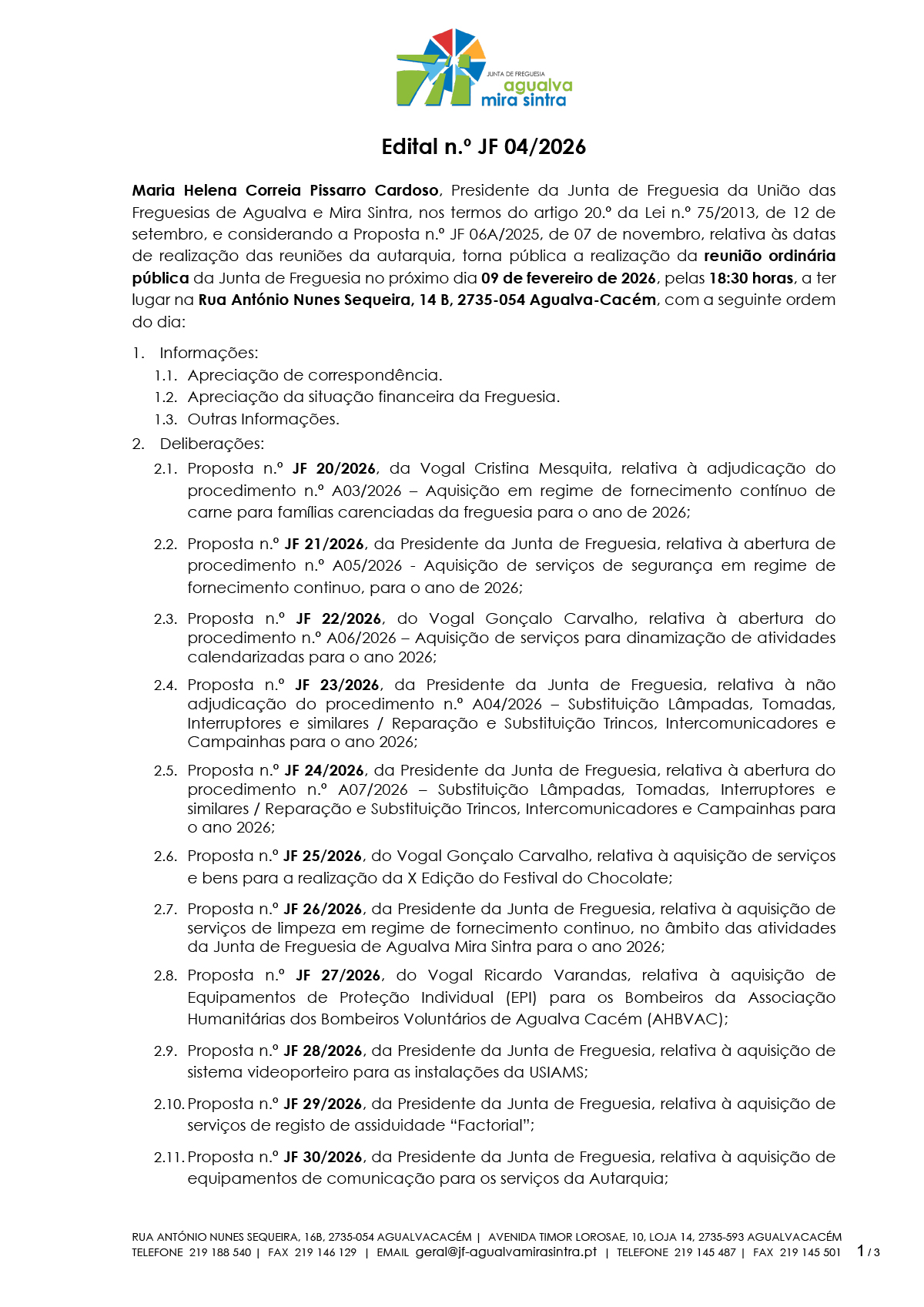 Edital n.º JF 04/2026