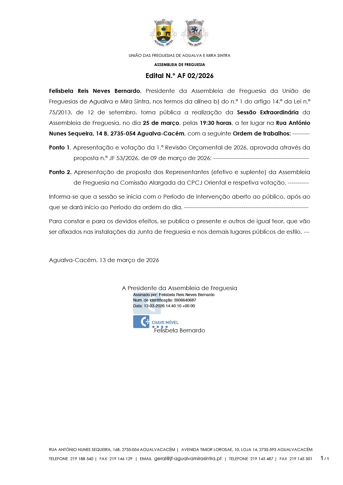 Edital n.º AF 02/2026