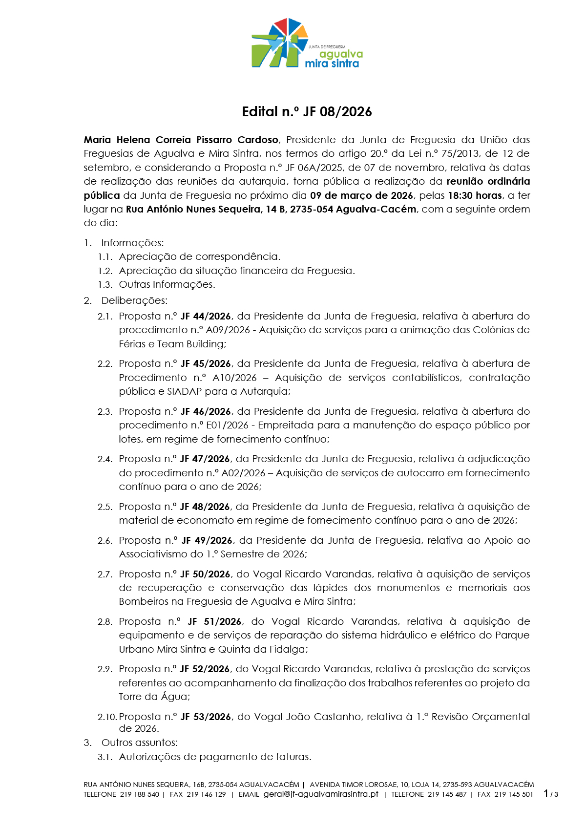 Edital n.º JF 08/2026