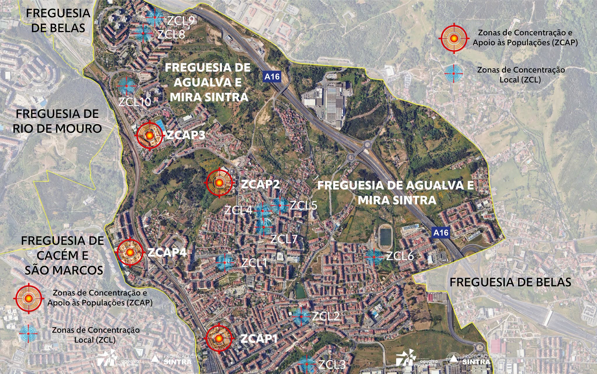 Zonas de Concentração Local (ZCL) e Zonas de Concentração e Apoio às Populações (ZCAP) Zonas de Concentração Local (ZCL) e Zonas de Concentração e Apoio às Populações (ZCAP)